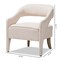 Baxton Studio Floriane Modern Beige Upholstered Lounge Chair 146-8330 - alternate 8